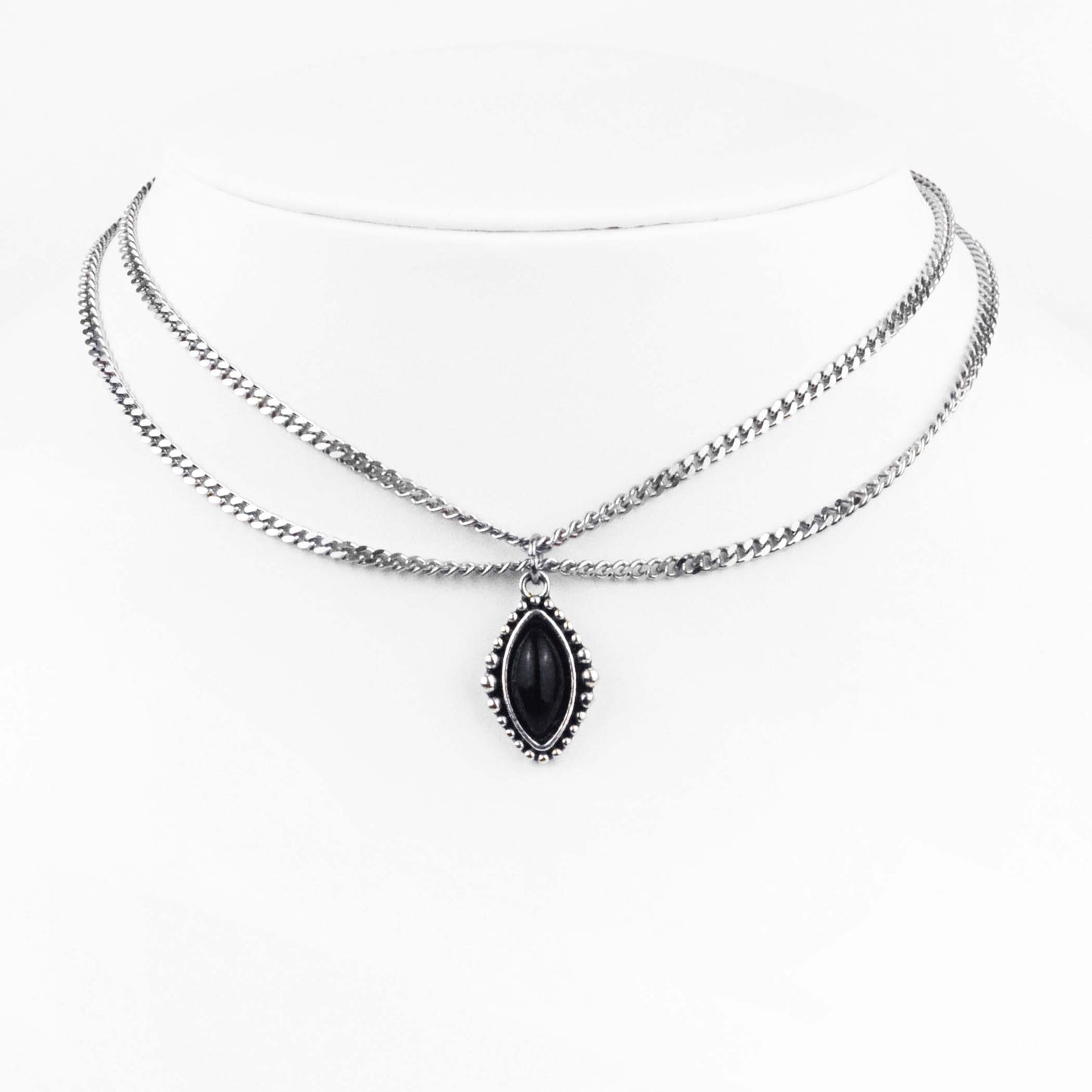 EDRA AMULET | DOUBLE CHAIN CHOKER